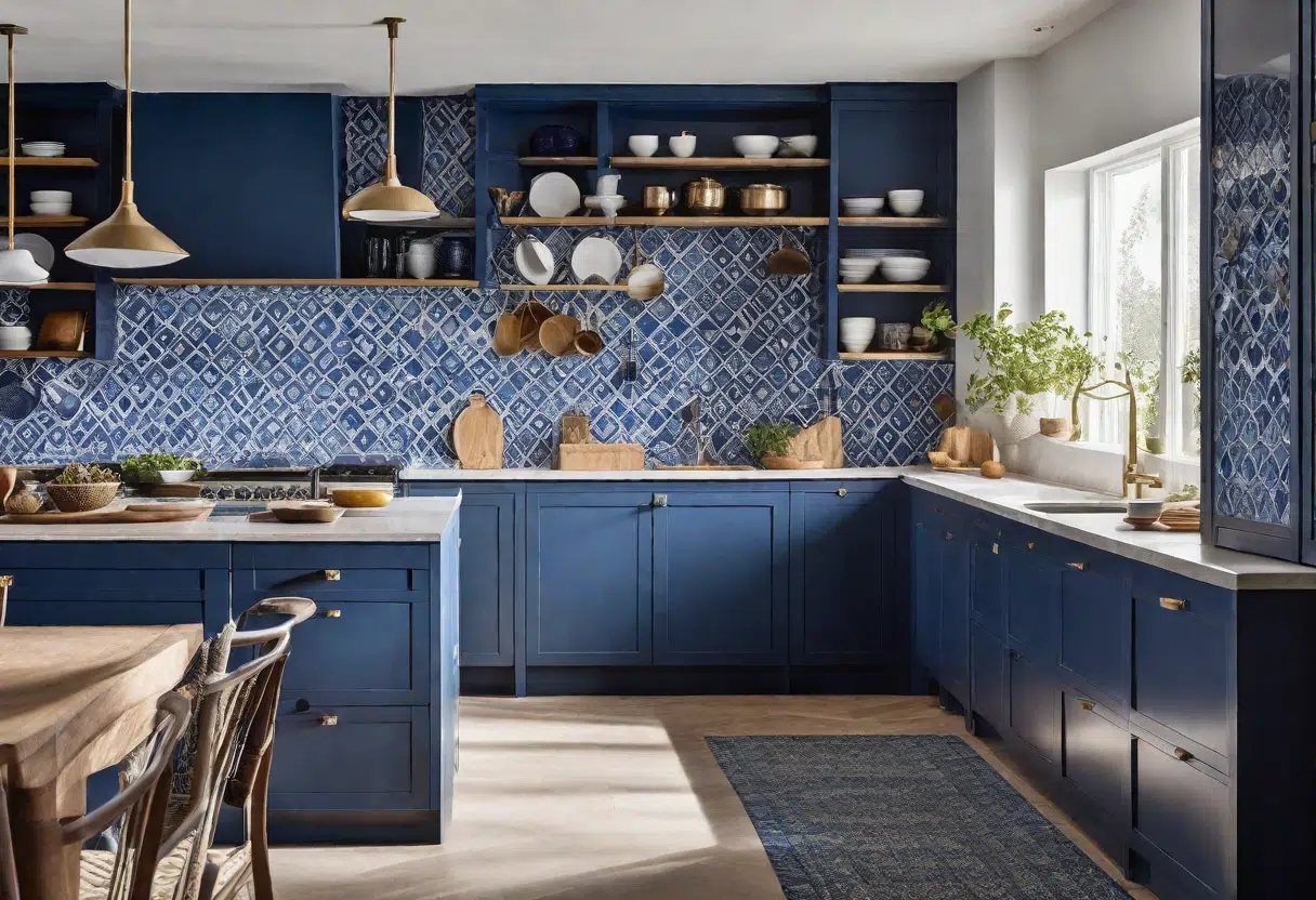 Idées déco cuisine : intégrer la couleur bleue avec style et originalité