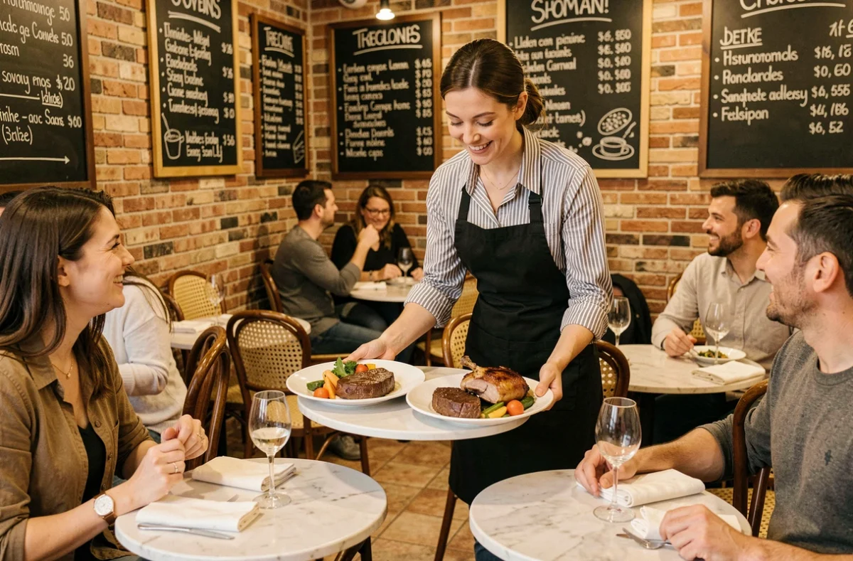 Salle de bistrot conviviale du Saint-Gabriel à Toulon avec service bistronomique chaleureux