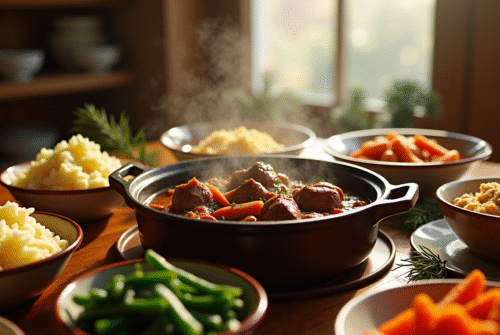 Repas de fête : quel accompagnement choisir pour le boeuf bourguignon ?