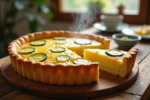 Quiche à la courgette jaune : une recette rapide et délicieuse