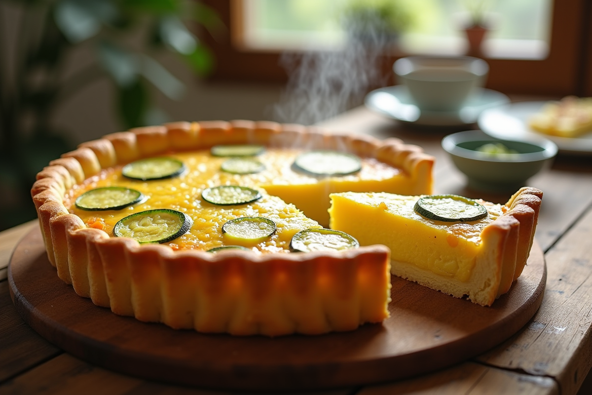 Quiche à la courgette jaune : une recette rapide et délicieuse